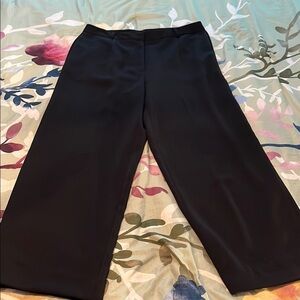 Black wide leg dress pants